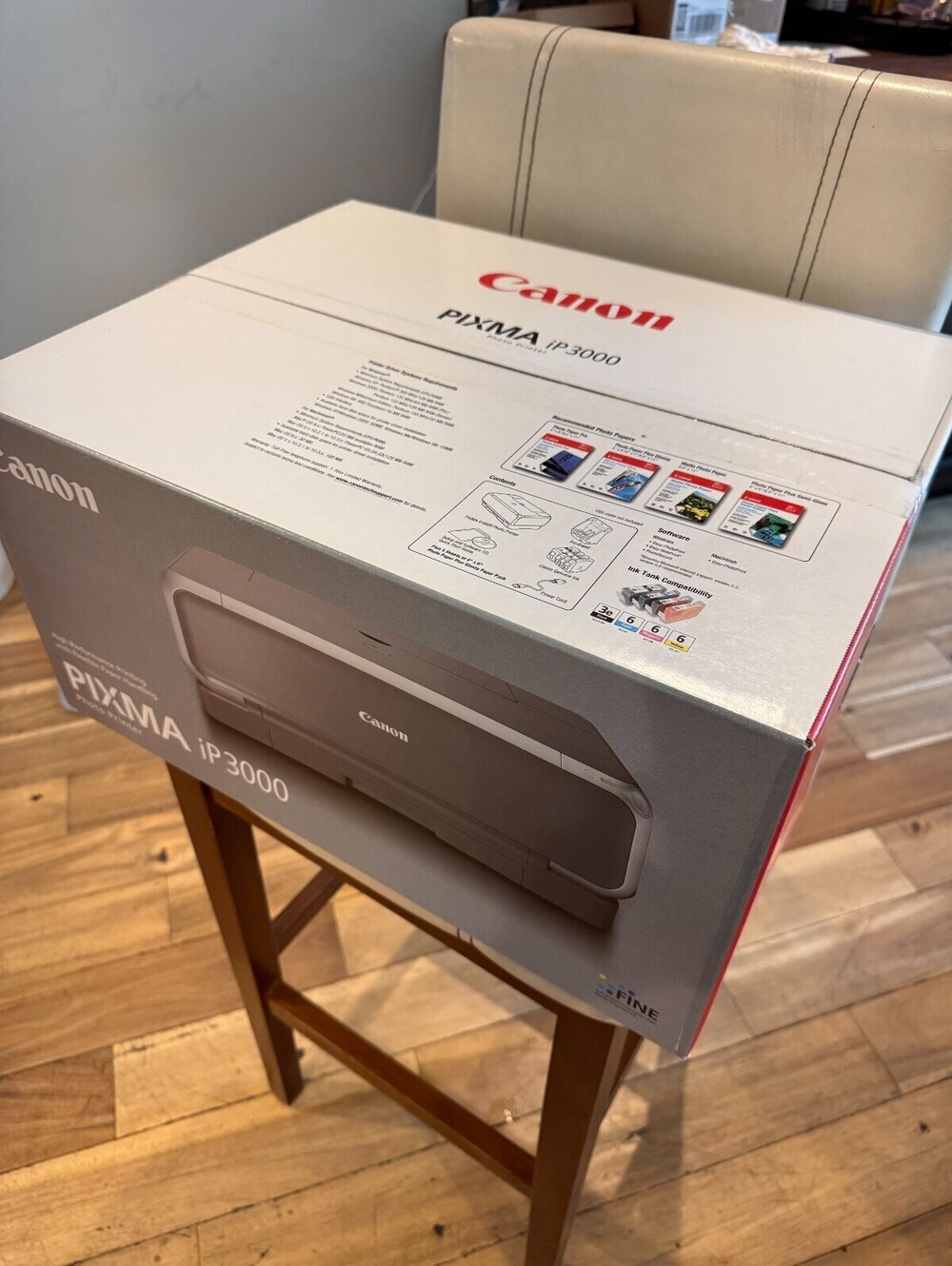 Canon PIXMA iP3000 Photo Printer NEW Factory Sealed NOS USB Inkjet Printer 4800x